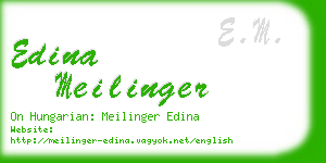 edina meilinger business card